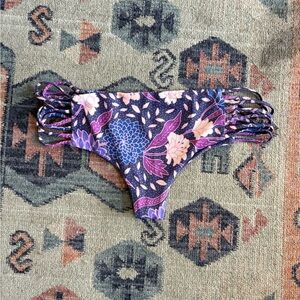 Stone Fox Swim Purple Floral Bikini Bottom